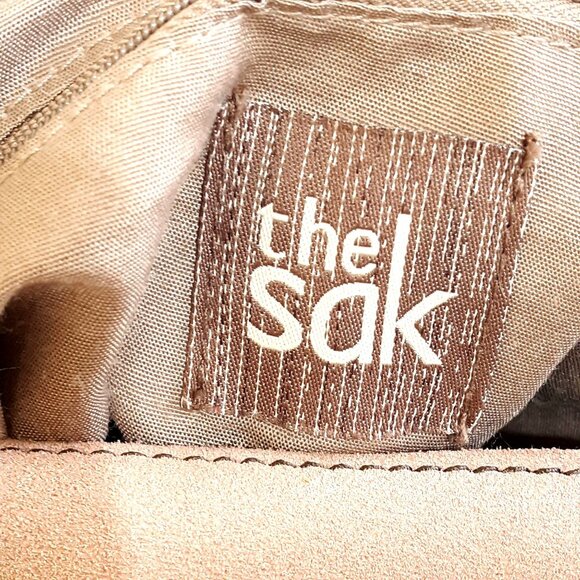 The Sac Tri Color Leather Hobo Satchel Brown Crossbody - Picture 7 of 7